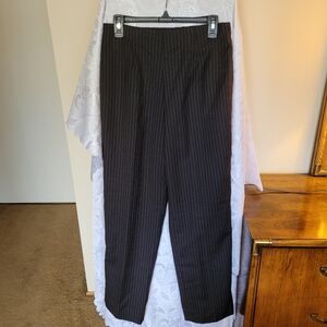 Chadwicks Black Wool with Pink Stipes Slack NWOT S/10 (314)